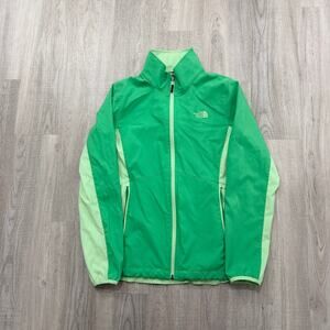 The North Face Jacket Women's Large Green Full Zip Lightweight Apex Nimble
